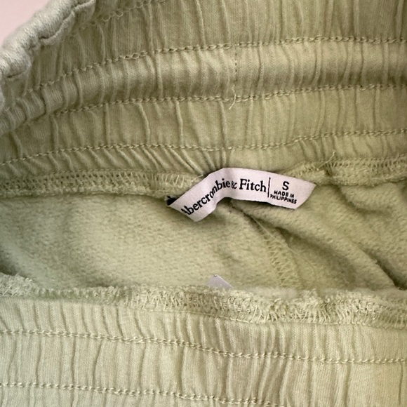 Abercrombie high waist lime wide leg sweat pants - Picture 4 of 7